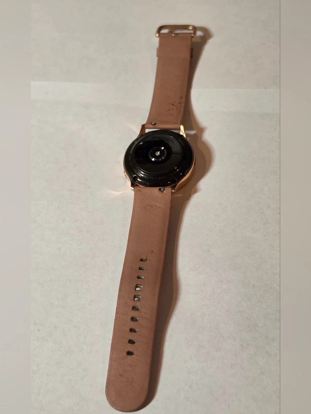 Samsung Galaxy Watch Active2 (40mm) in Rose Gold Leather Strap UNTESTED